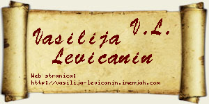 Vasilija Levičanin vizit kartica